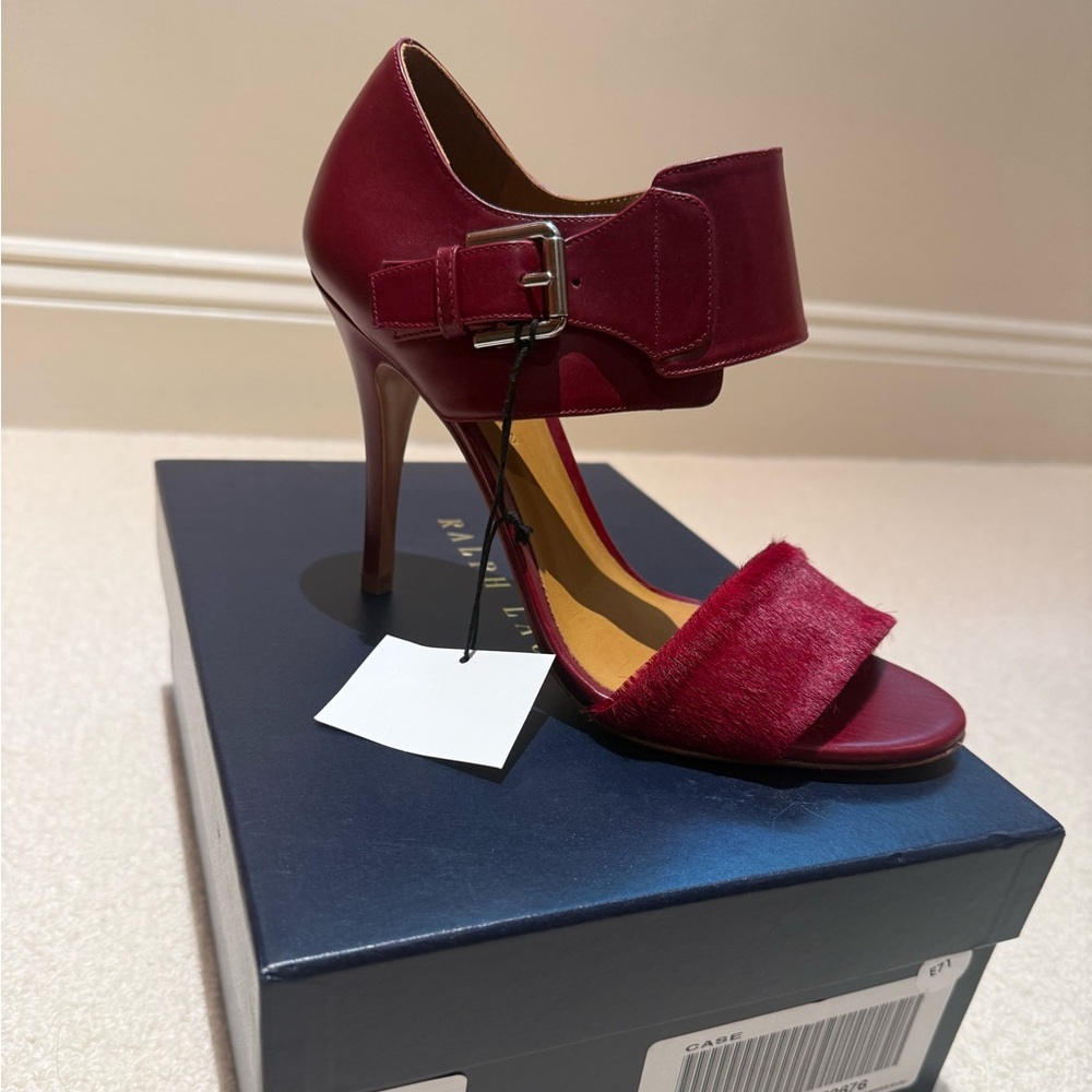 Ralph Lauren Blue Label Deep Red Heels